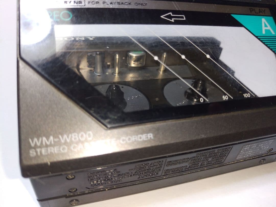 ダブルカセット ウォークマン WM-W800【録音再生 動作せず・ジャンク