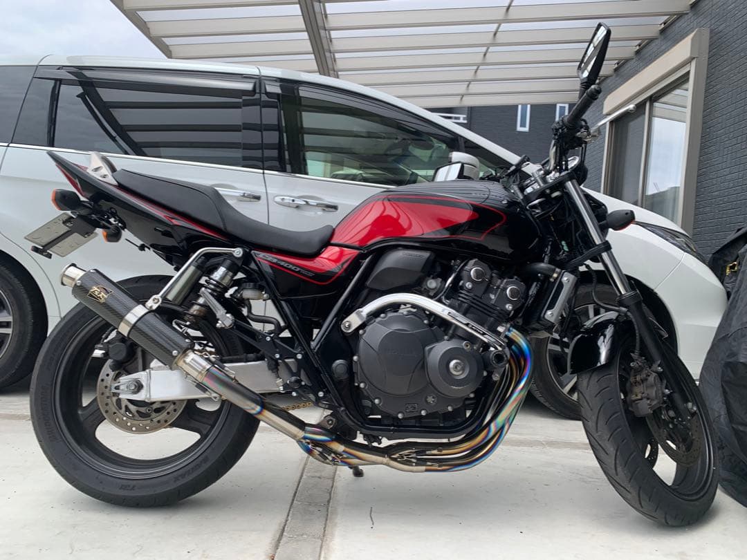cb400sf nc42専用 tsrフルエキマフラー - メルカリ