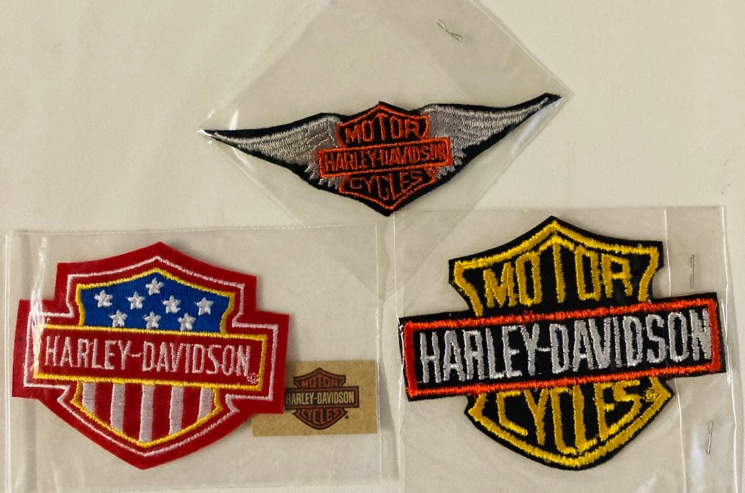 希少】未使用ハーレーダビッドソン刺繍ワッペン - メルカリ