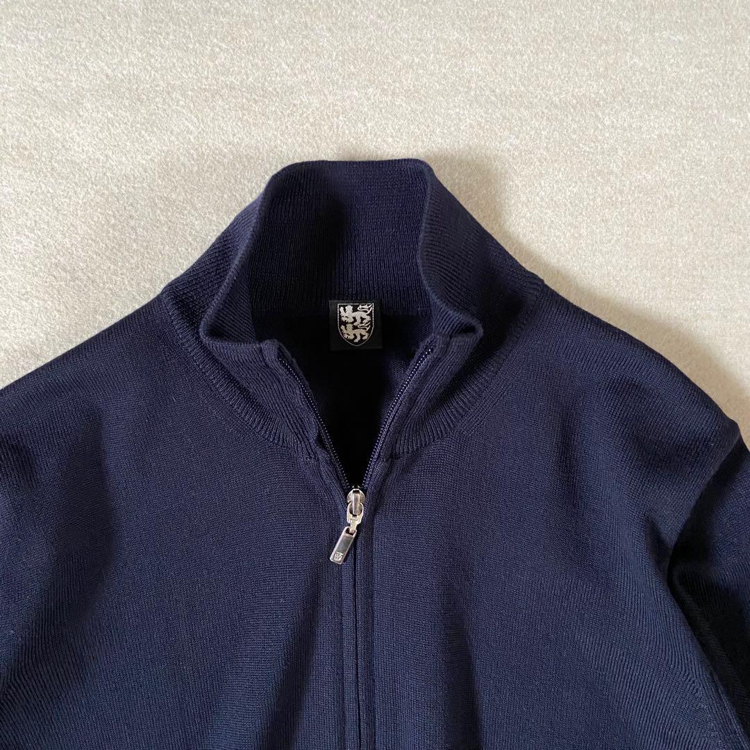 イタリア製 エクストラファインメリノウール ドライバーズニット