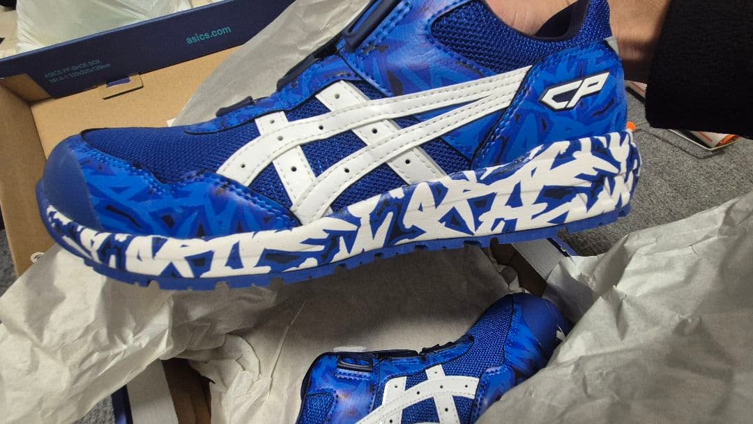 asics アシックス 安全靴 限定 初期ブルーボア 新品未使用 2019限定 asics アシックス 安全靴 限定 初期ブルーボア 新品未使用 2019限定