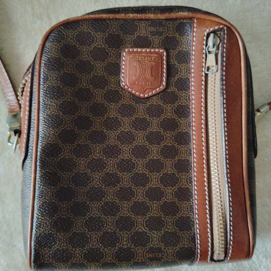 CELINE ショルダーバッグ トリオンフ マカダム柄 オールドセリーヌ