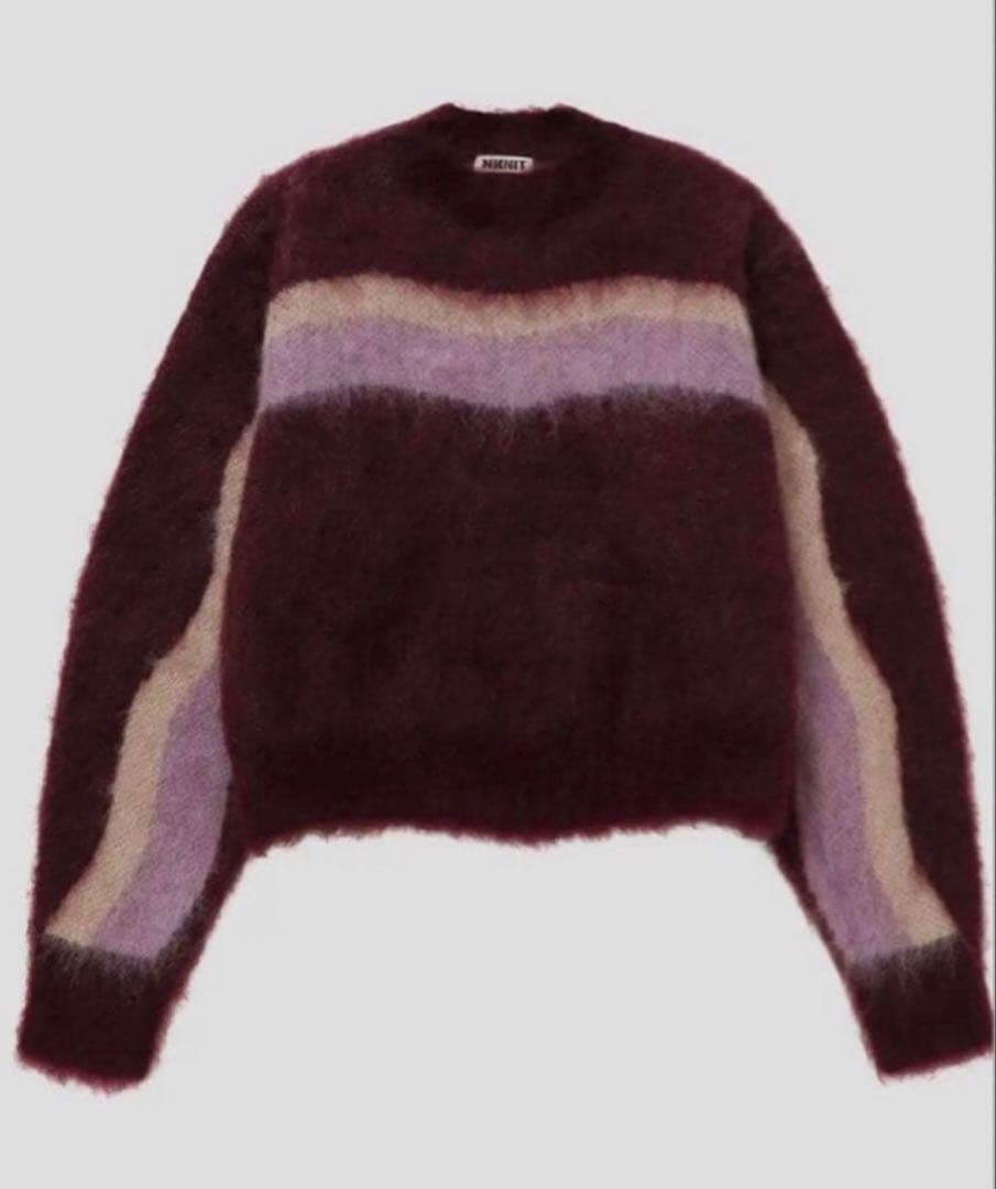 トップス NKNIT wave pattern mohair KNIT ours Scandisweater (EN) Knitting Pattern - Easy Knit in Mohair (needle