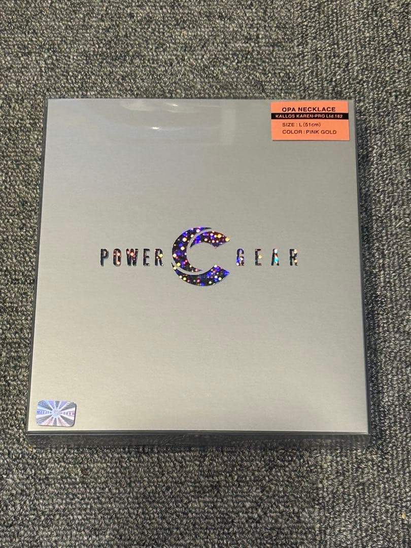 パワードギア ネックレス 限定182本 (ピンクゴールドラメ) Lサイズ