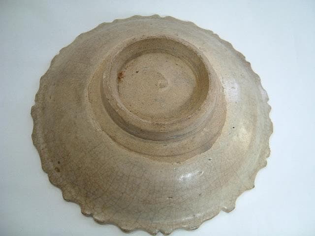 皿□高麗青磁花文花弁型鉢 碗 朝鮮 李朝 希少 古玩 唐