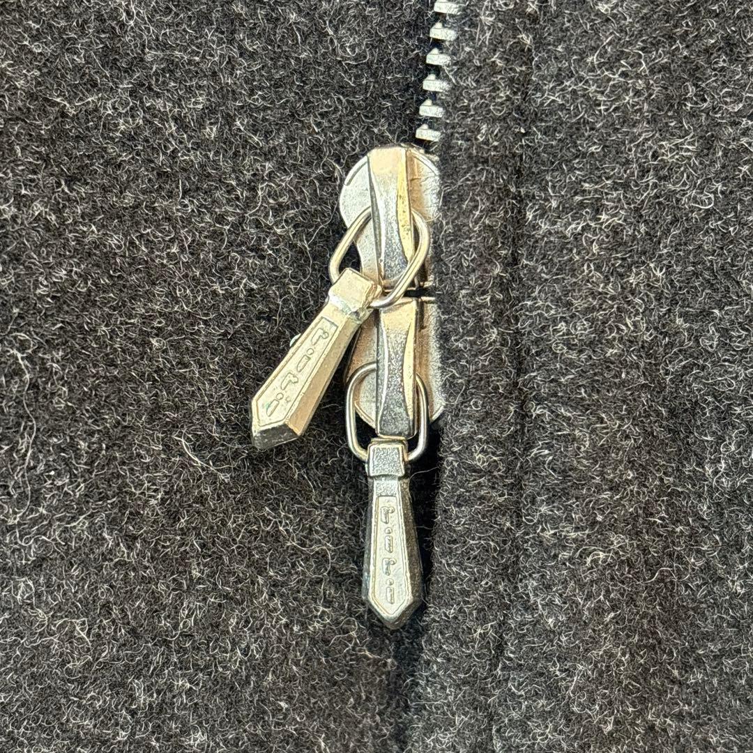 90s フランス製 アニエスベー ririジップ ウール ジップアップコート 2