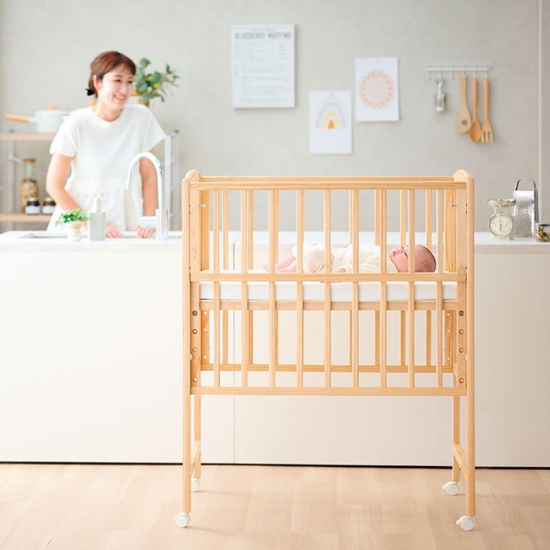 yamatoya ミニサイズトールプラスWオープンミニベビーベッド