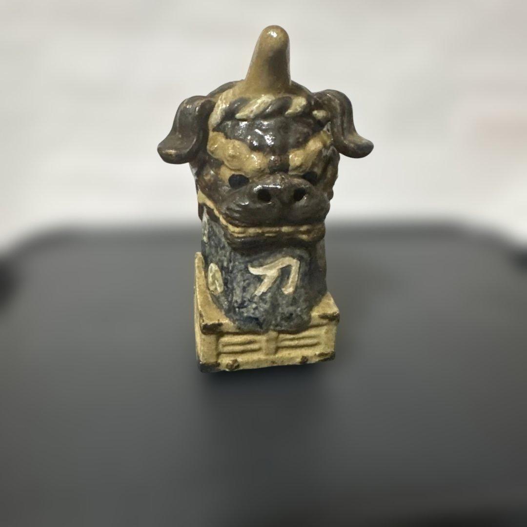 唐津くんち曳山 刀町赤獅子 陶器製 獅子の像 置物 - メルカリ