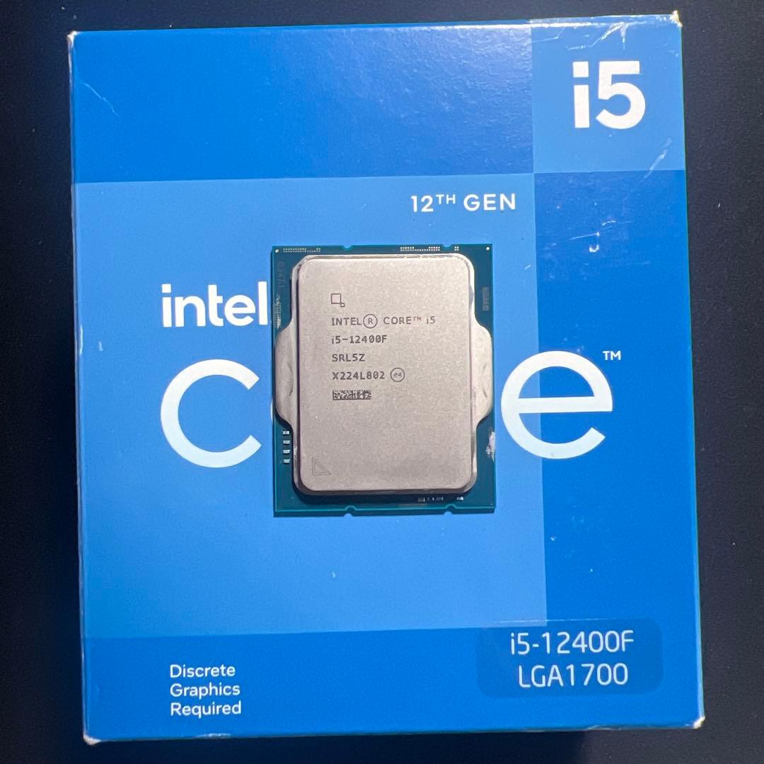 CPU Intel Core i5-12400F 12th GEN CPU Intel Core i5 12400F 12th Generation 6 Core 12 Thread 2.5 to 4.4