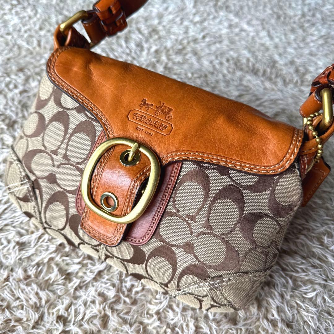 COACH オールドコーチ ワンショルダーバッグ ソーホー ブラウン 11441