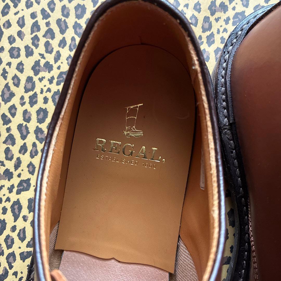 REGAL（REGAL2136 ）モカシン（外羽根Uチップ【美品】 - メルカリ