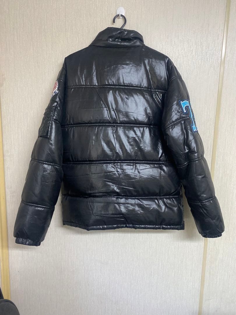 ワッペン ダウンジャケット ブラック サイズL - メルカリ
