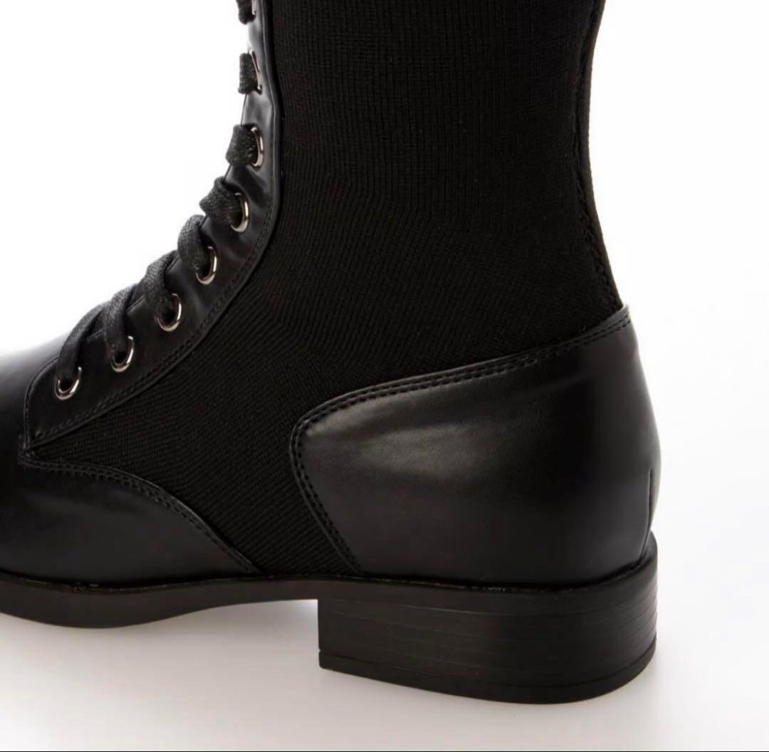 イシカワラボ EVOL 編み上げニットブーツ - メルカリ