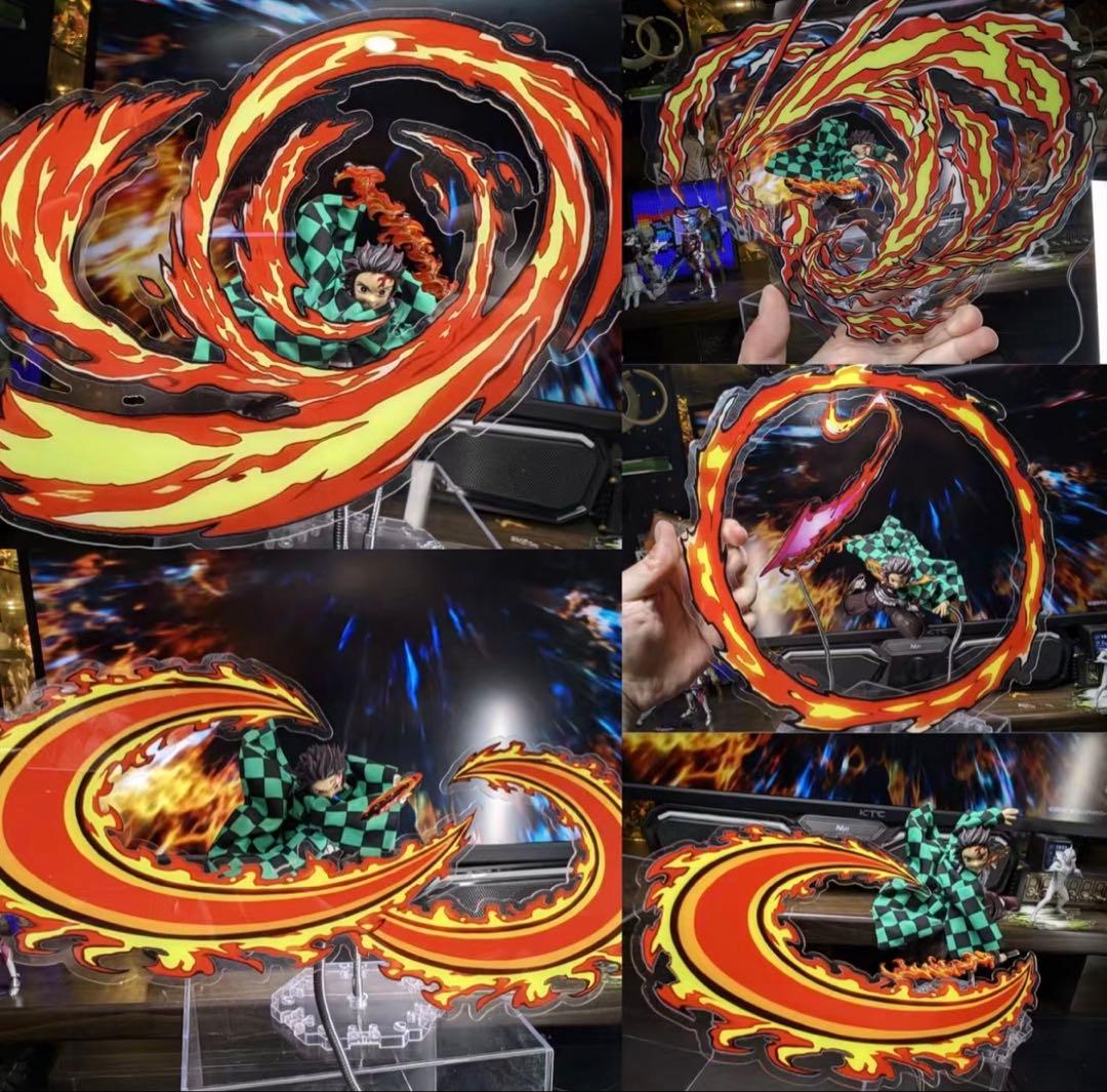 鬼滅の刃 エフェクト件 アクリルスタンド 火の神神楽 炎 水 雷 呼吸