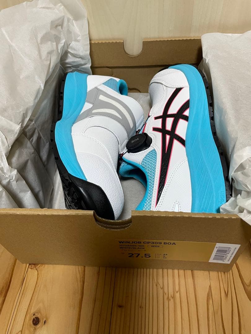 未使用品 ASICS WINJOB CP309 BOA 27.5 ホワイト - メルカリ