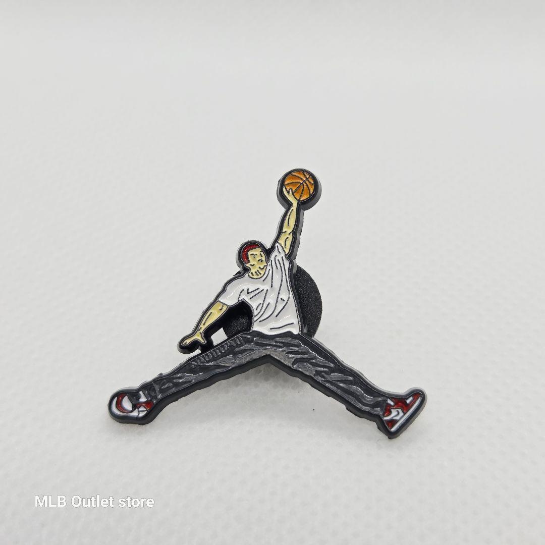 マイケルジョーダン ジャンプマン 桜木花道 パロディ ピンバッジ