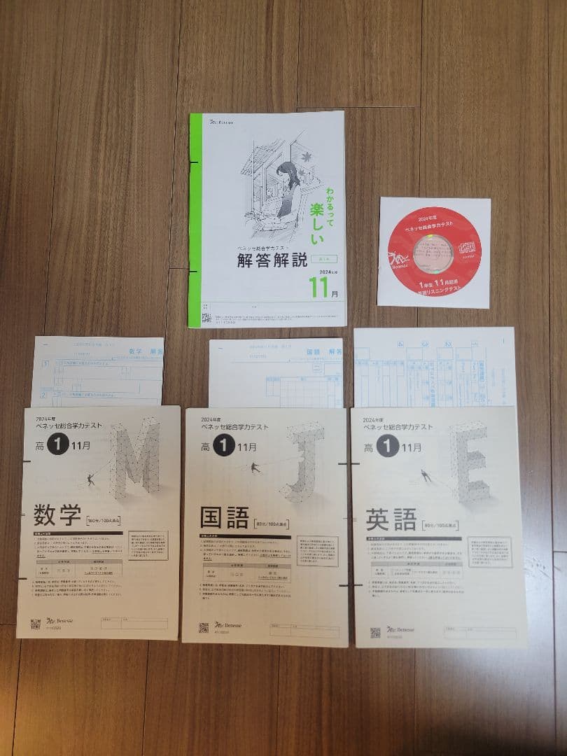 2024年 11月 高1 総合学力テスト ベネッセ 進研模試 リスニングCD有り