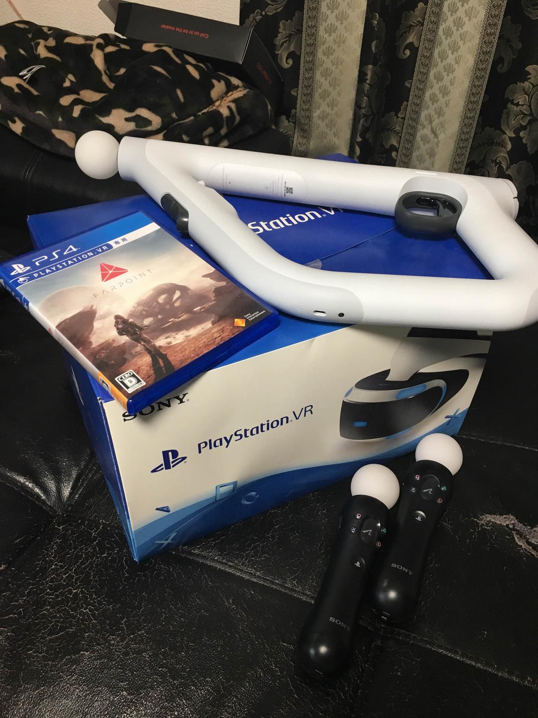 美品PSVR FAR POINT同梱版 コントローラセット Farpoint PSVR シューティングコントローラー同梱版【PS4ゲームソフト