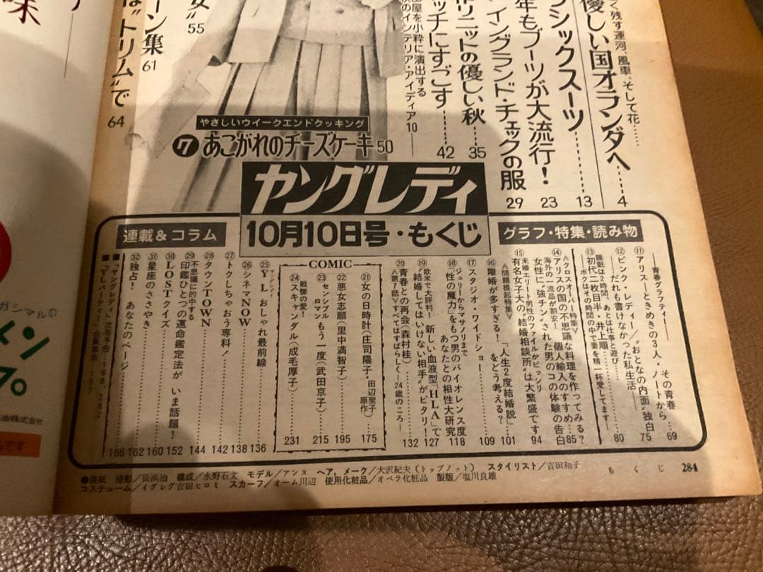 月刊ヤングレディ　昭和53年10月10日号