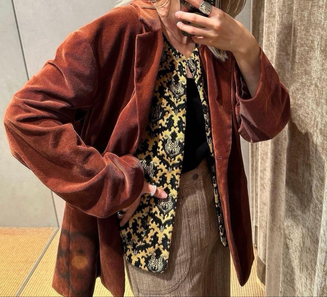 6（ROKU）＞カットパイルジャカード ジャケット 36 - メルカリ