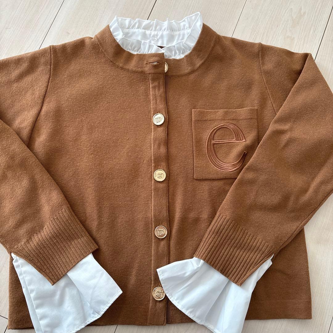 EIMY ISTORIE Attached collar ニットカーディガン - メルカリ