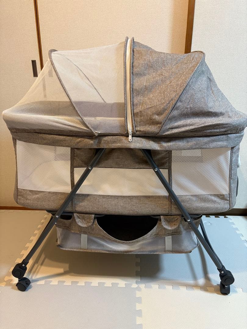 au様！専用！折りたたみ式ベビーベッド Amazon.co.jp: Wondc ベビーベッド プレイヤード ベビー 折りたたみ
