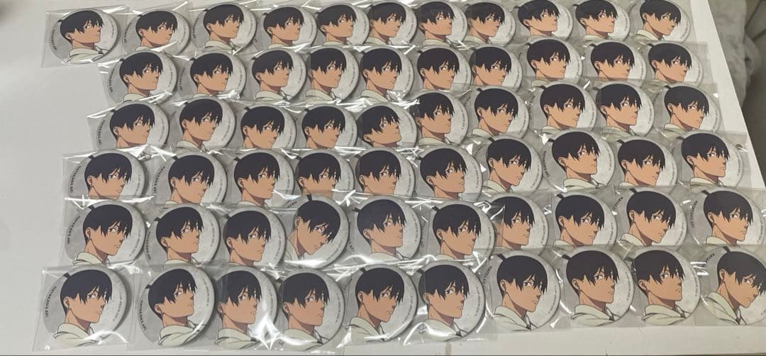 チェンソーマン ベースヤード 早川アキ 缶バッジ 61点 チェンソーマン 大交流展 in ベースヤードトーキョー トレーディング缶