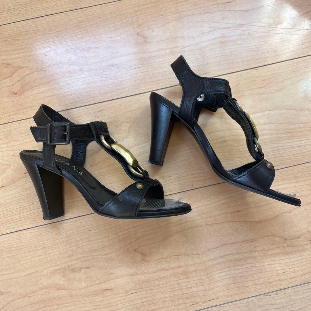 グラディエーター風 高ヒールストラップサンダル D 23.5 - メルカリ