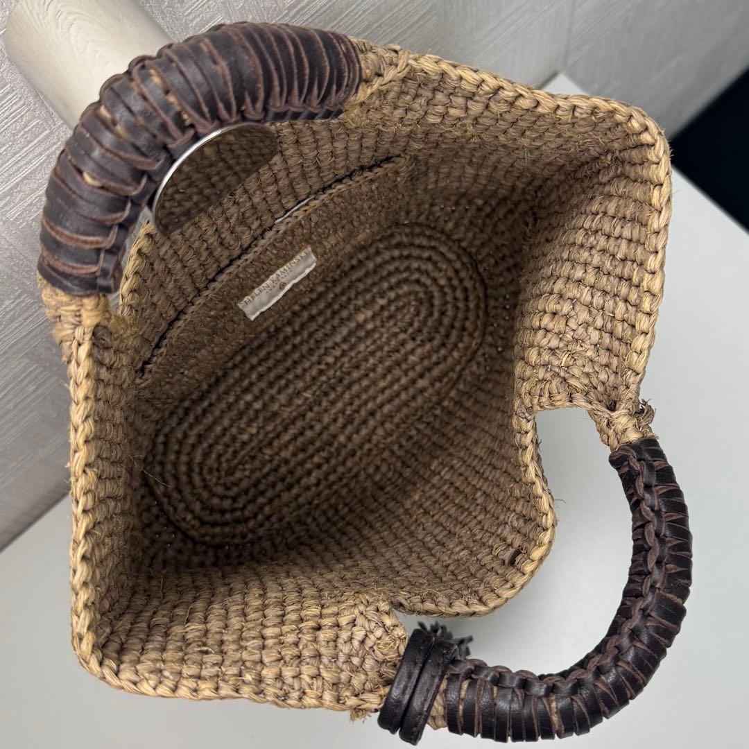 極美品】ヘレンカミンスキー ラフィア かごバッグ タッセル - メルカリ