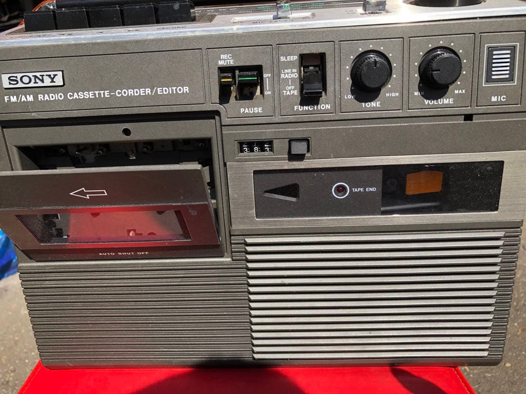 SONY ソニー 昭和レトロ ラジオ CF-1750 カセットコーダー ジャンク