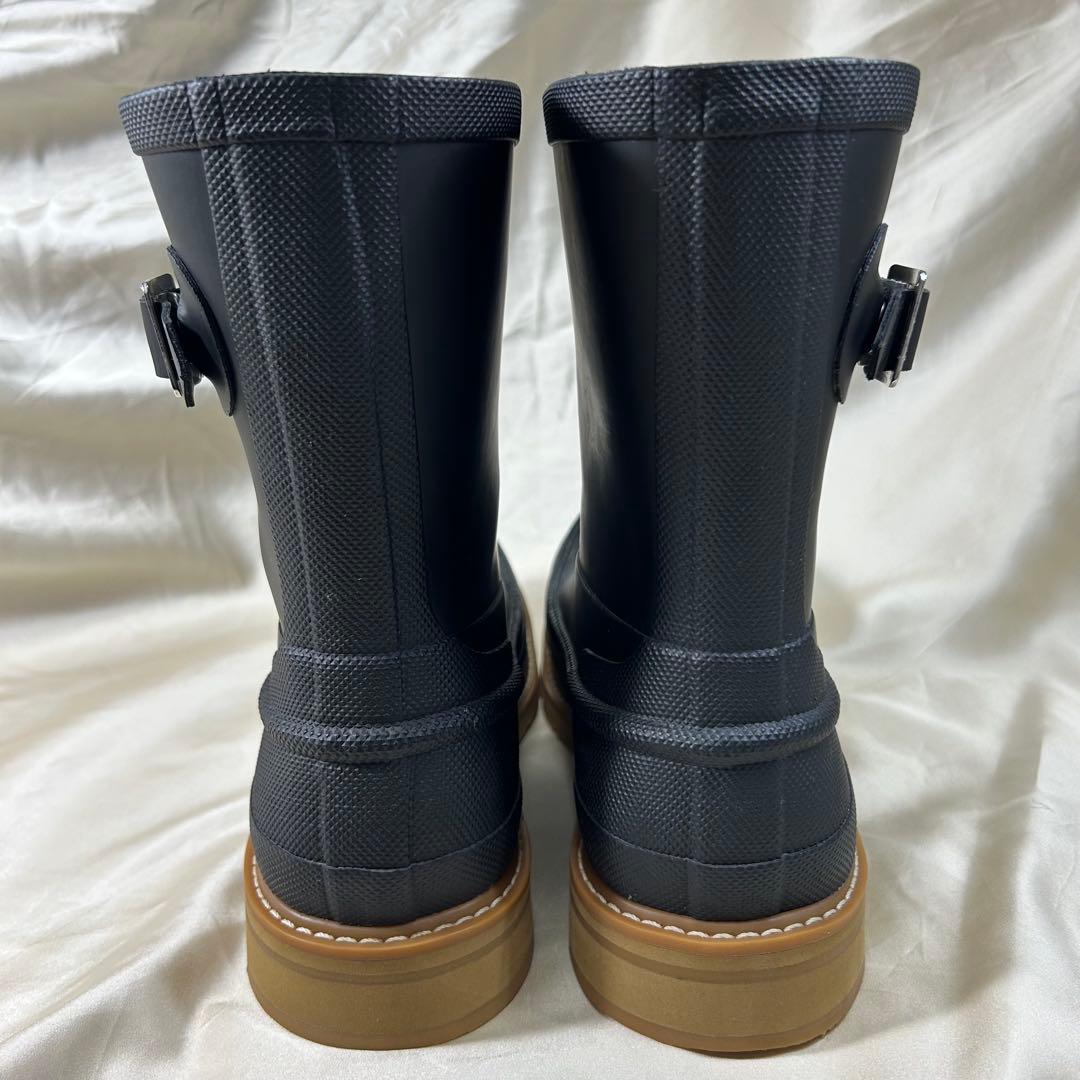綺麗】HUNTER オリジナル モックトゥ ショートブーツ ブラック 27