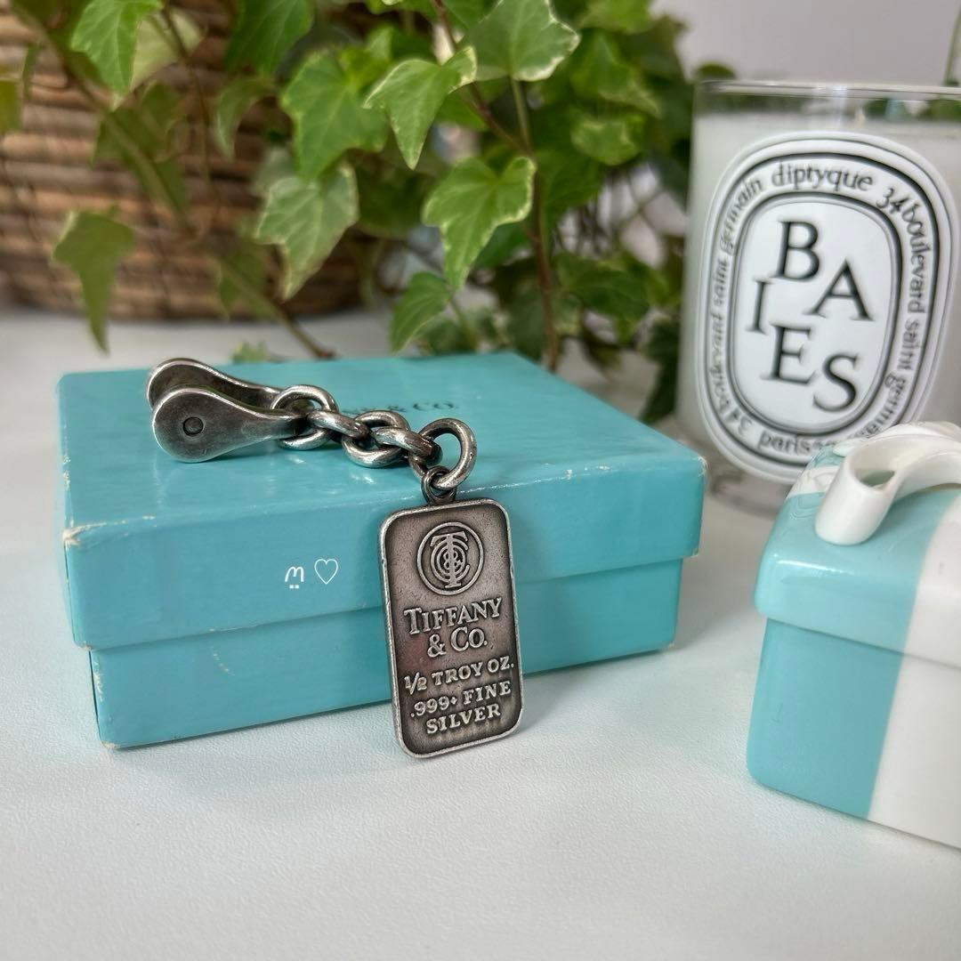 ティファニー シルバーインゴット シャックルキーリング キーホルダー