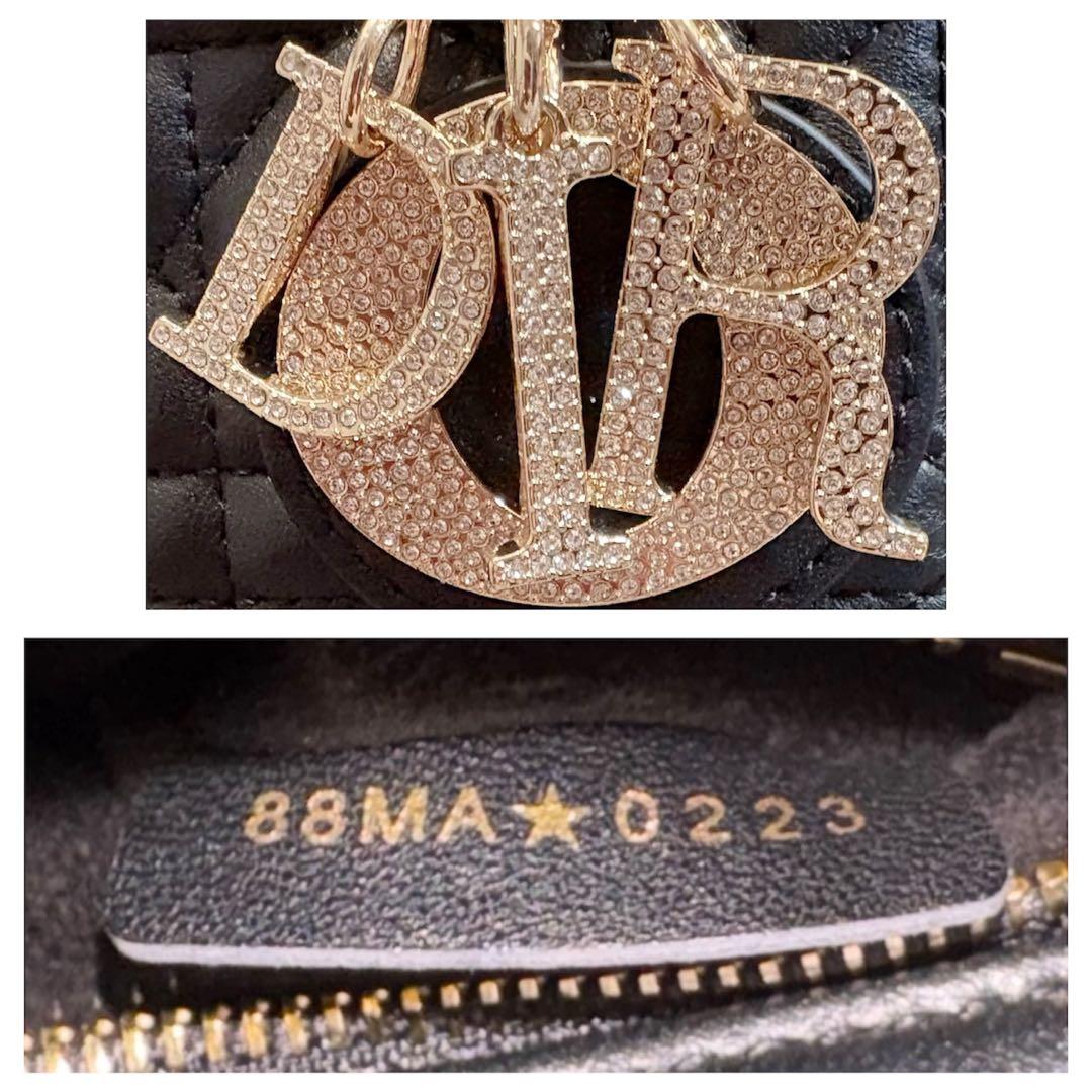 新品未使用＊DIOR レディディオール ミニ あんしん鑑定バッジ＆鑑定書