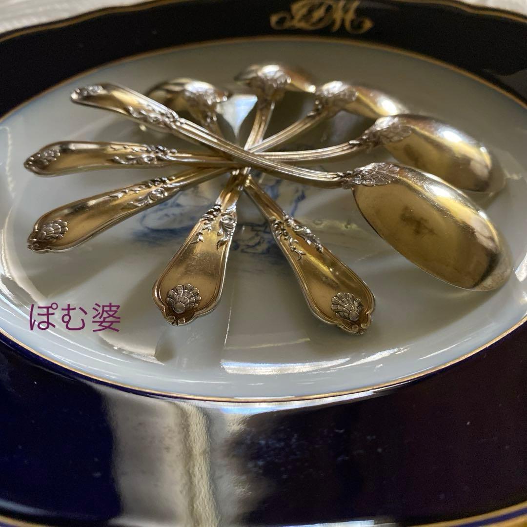 ピュイフォルカ／ゴーハムその他】純銀製／スプーン 9本＋ フォーク