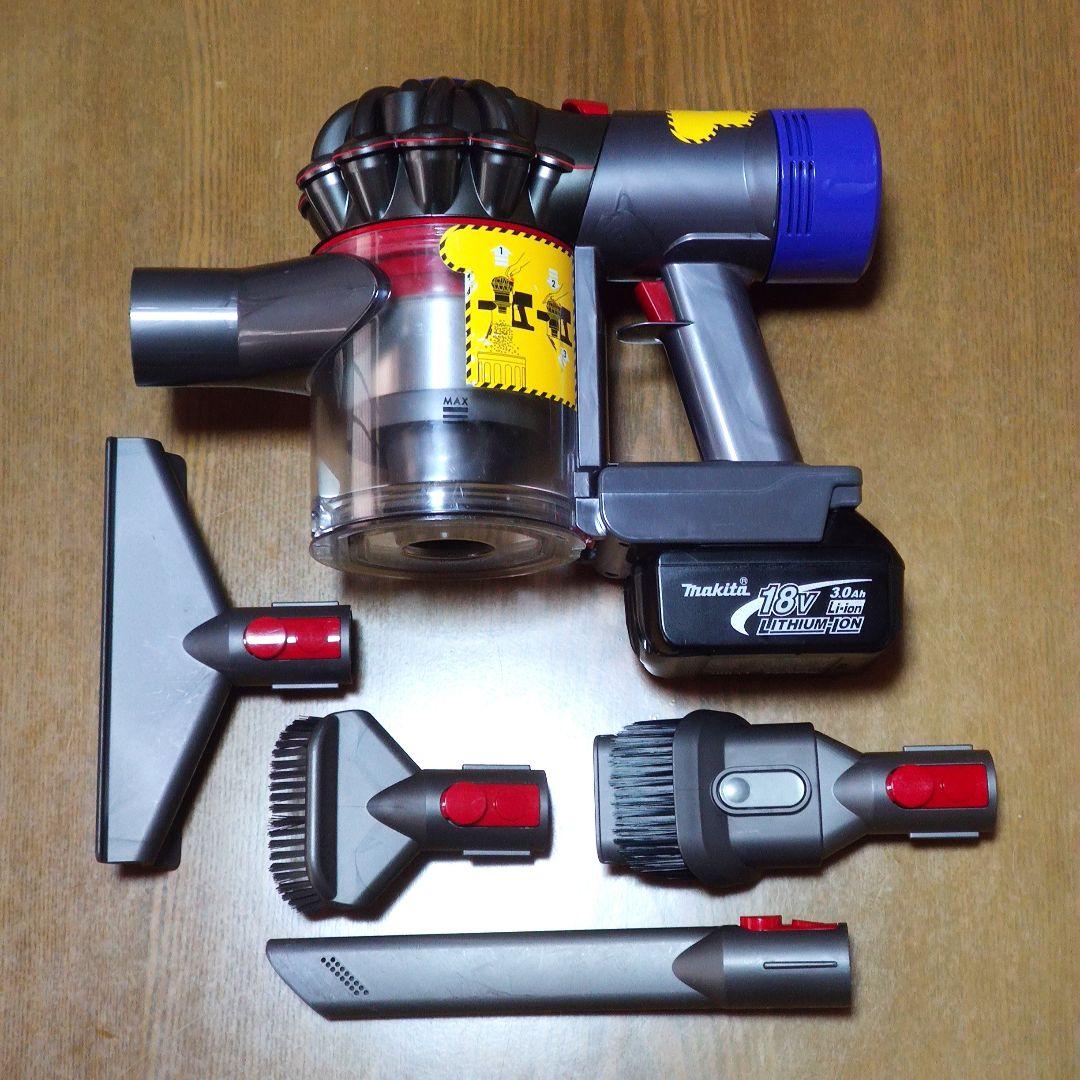 ダイソンSV11 掃除機＋マキタ18vアダプターセット 完全分解清掃済み
