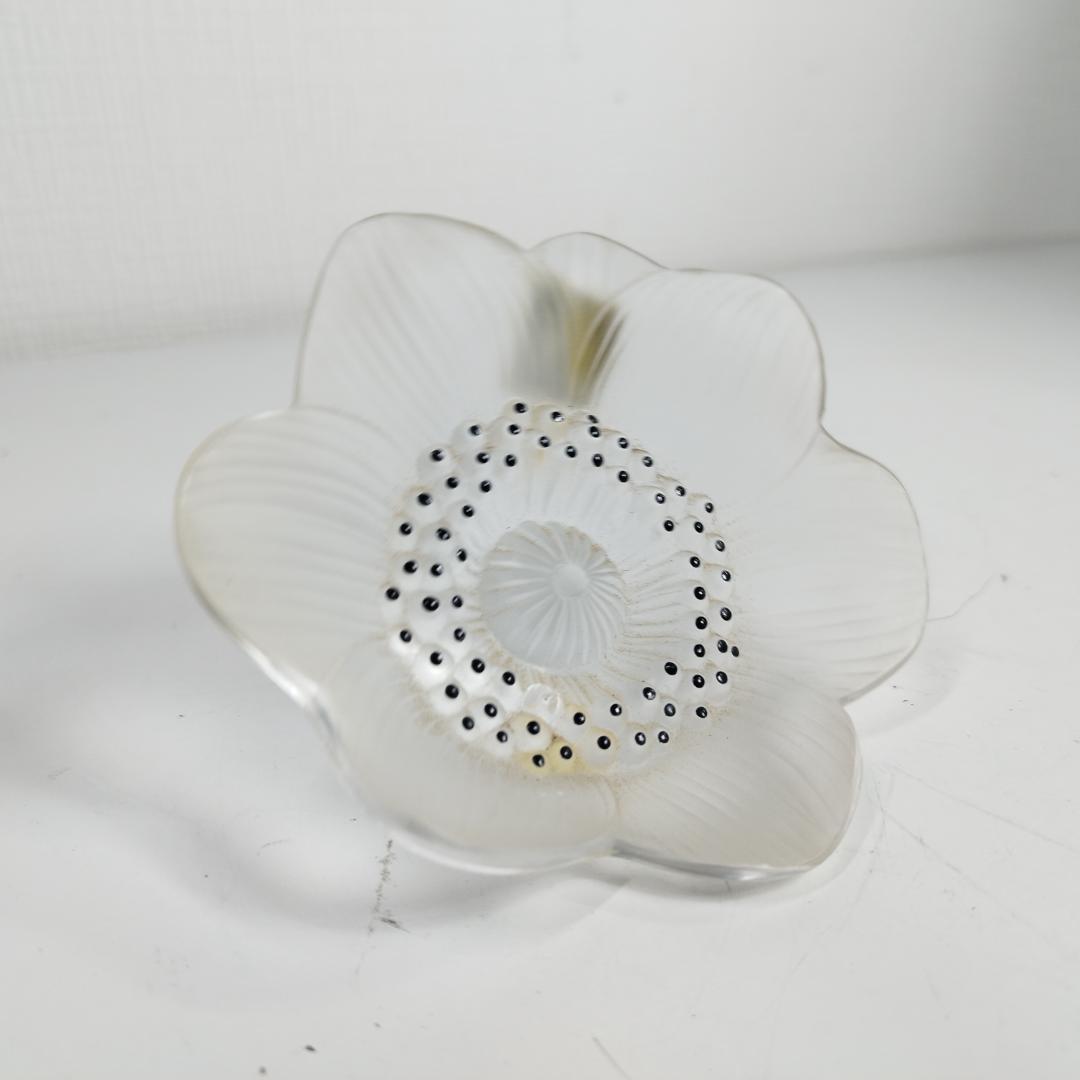 ラリック アネモネ ペーパーウェイト フランス アンティーク 花 エナ