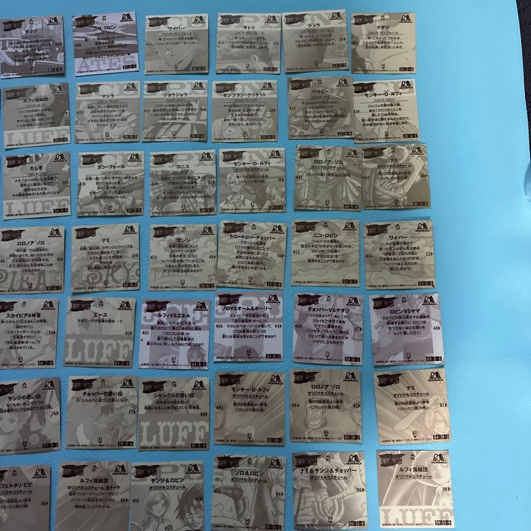 平成レトロ激レア ワンピース 森永シール70枚セット - メルカリ