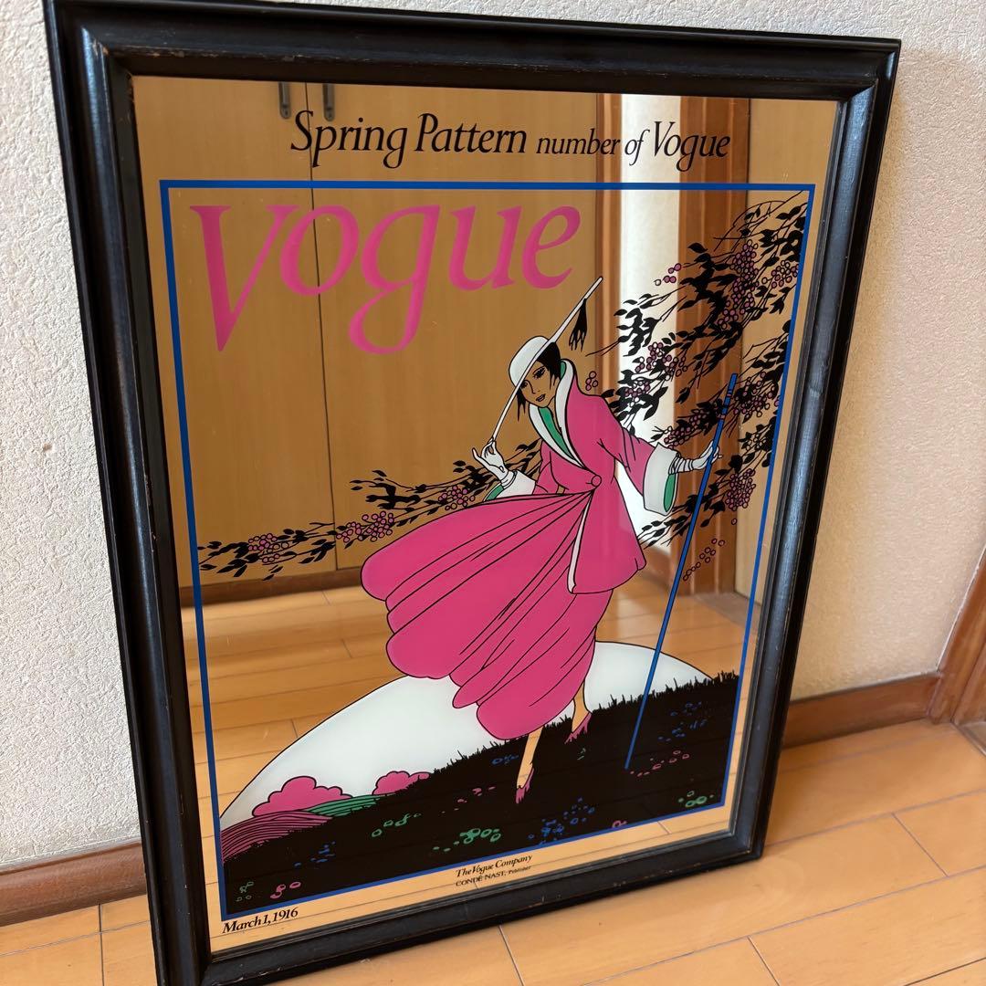 新春セール〜1/5まで！Vogue パブミラー 鏡 ヴィンテージ ウッドフレーム 2026年最新】パブミラー vogueの人気アイテム - メルカリ