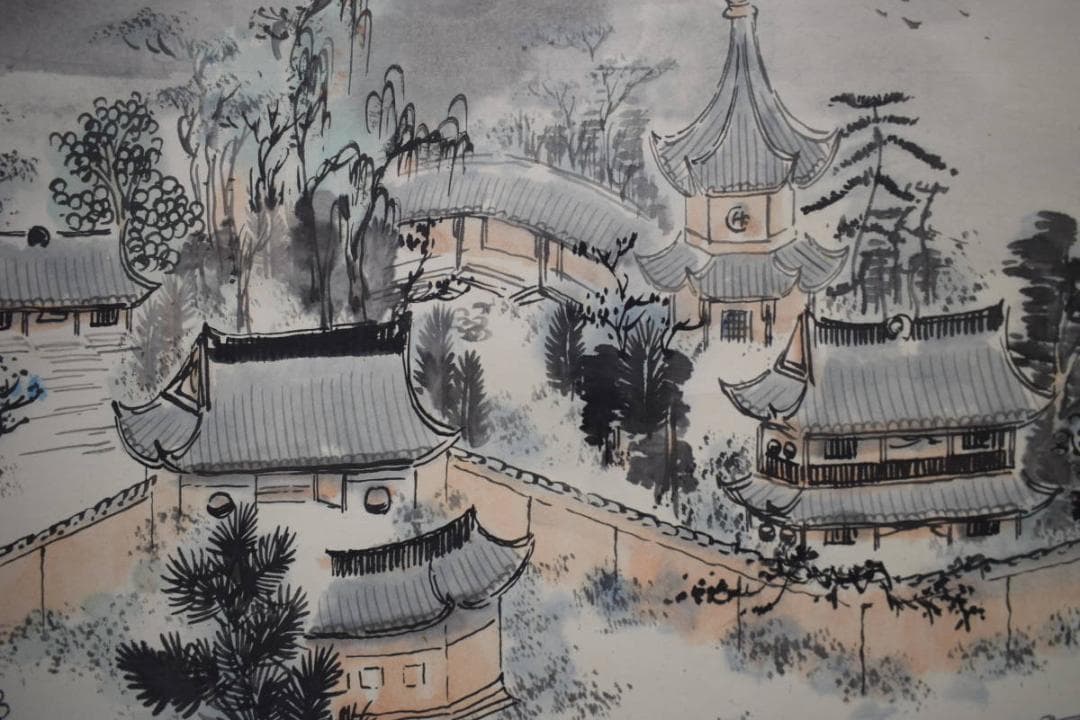 不詳/作者不詳/古寒山寺図/大幅/布袋屋掛軸HF-705 - メルカリ