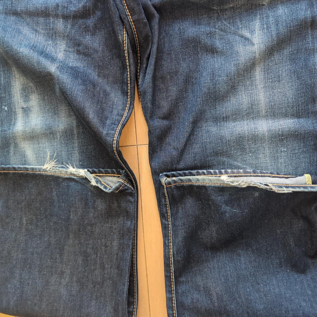 エヴィス EU ED ダメージジーンズ デニム 濃紺 33インチ 13F - メルカリ