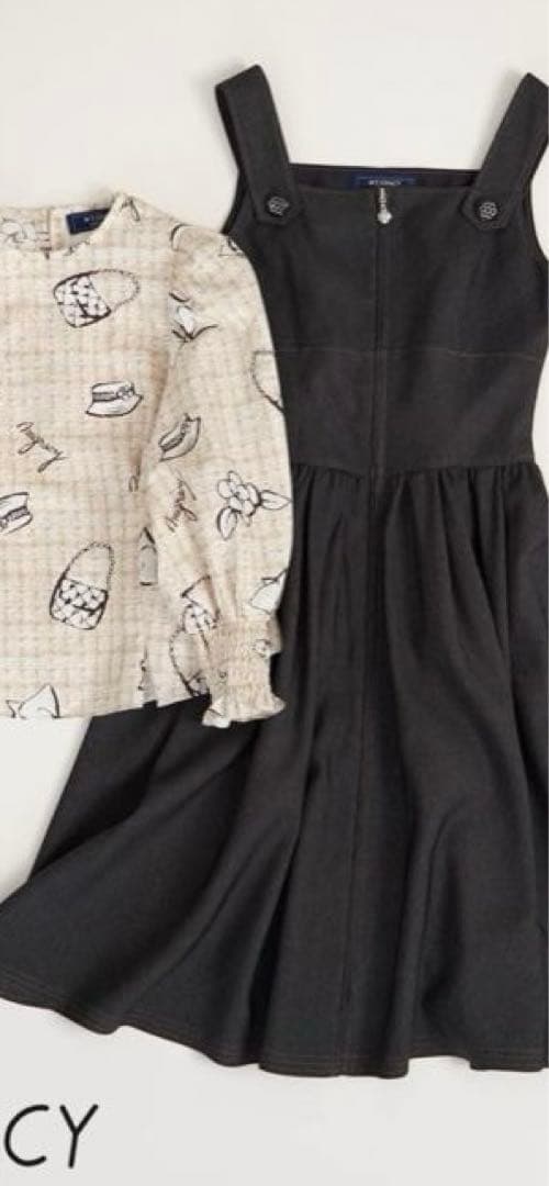 エムズグレイシー 今季 新作 ワンピース ジャンパースカート