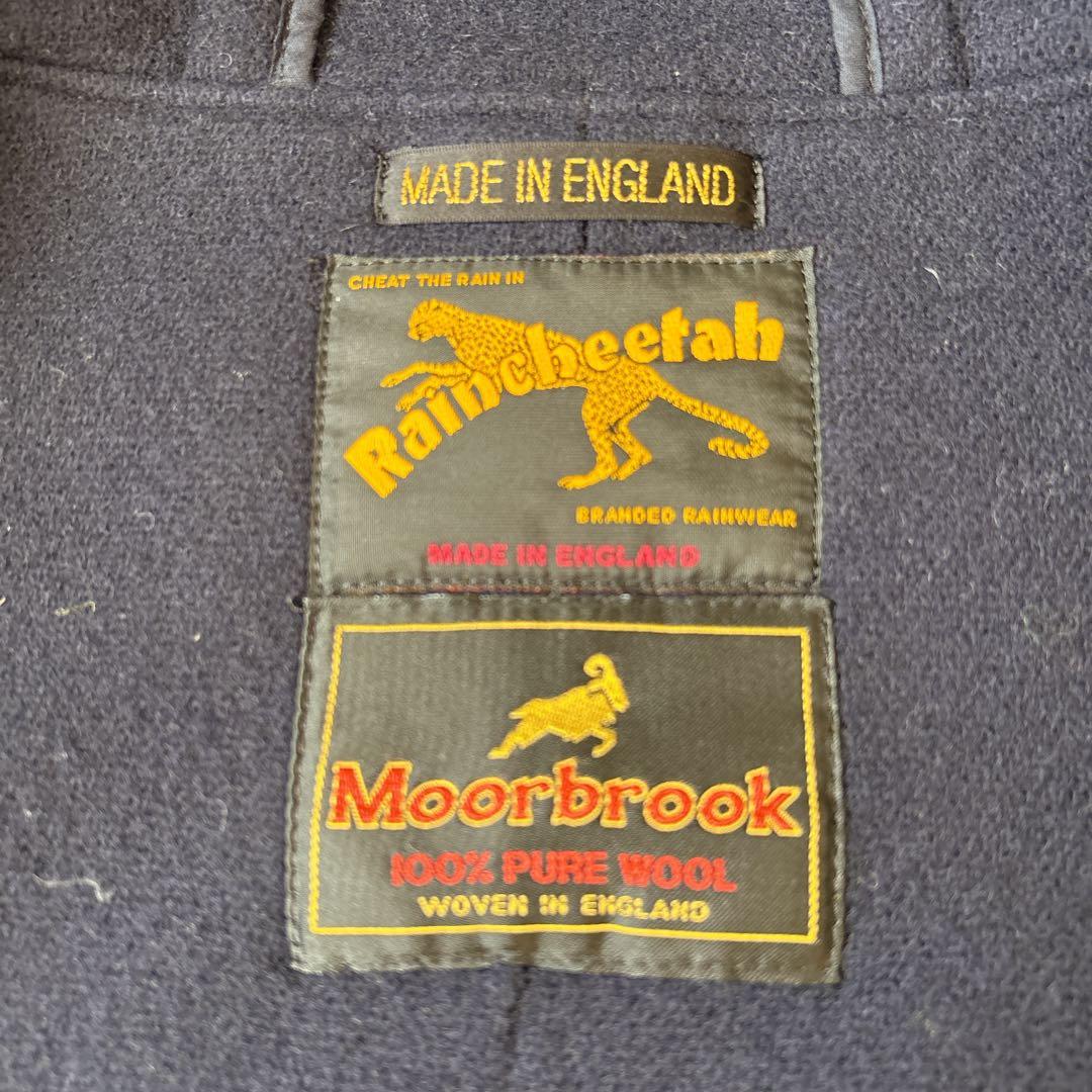 希少☆レインチーター moorbrook ダッフルコート 英国製 ヘリンボーン