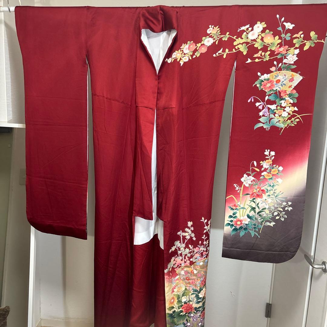 超美品 振袖 japan vintage kimono silk100 % - メルカリ