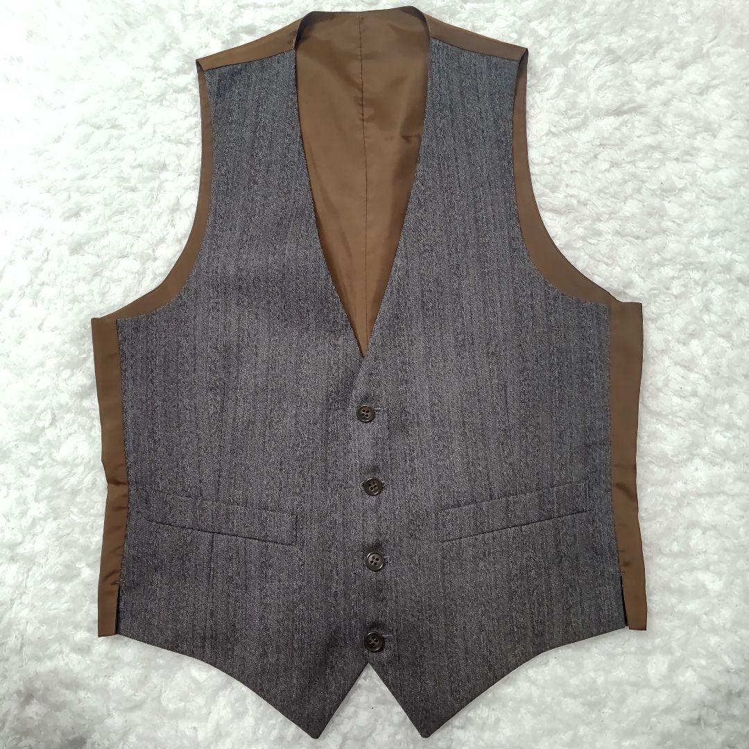 美品 ダーバン スーツ 3P セットアップ D'URBAN 90A4 ブラウン - メルカリ