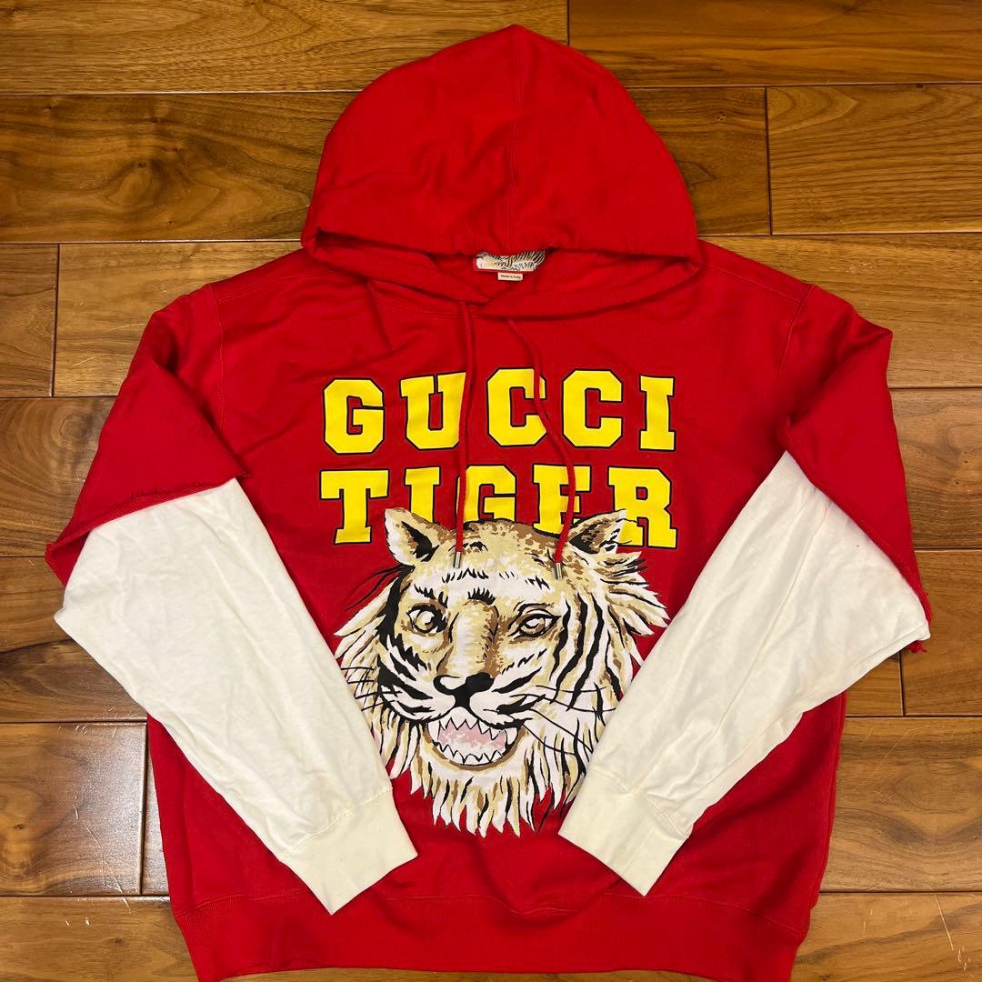 【最終価格】GUCCI フードパーカー　S 関税・送料込】GUCCI ネオプレンフーデッドスウェットシャツ (GUCCI