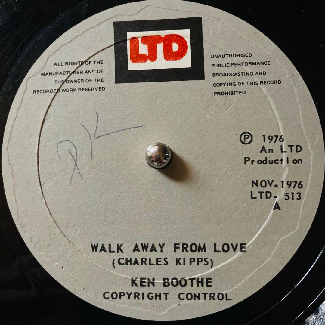 12インチ　KEN BOOTHE - WALK AWAY FROM LOVE Ken Boothe - Walk Away From Love (12