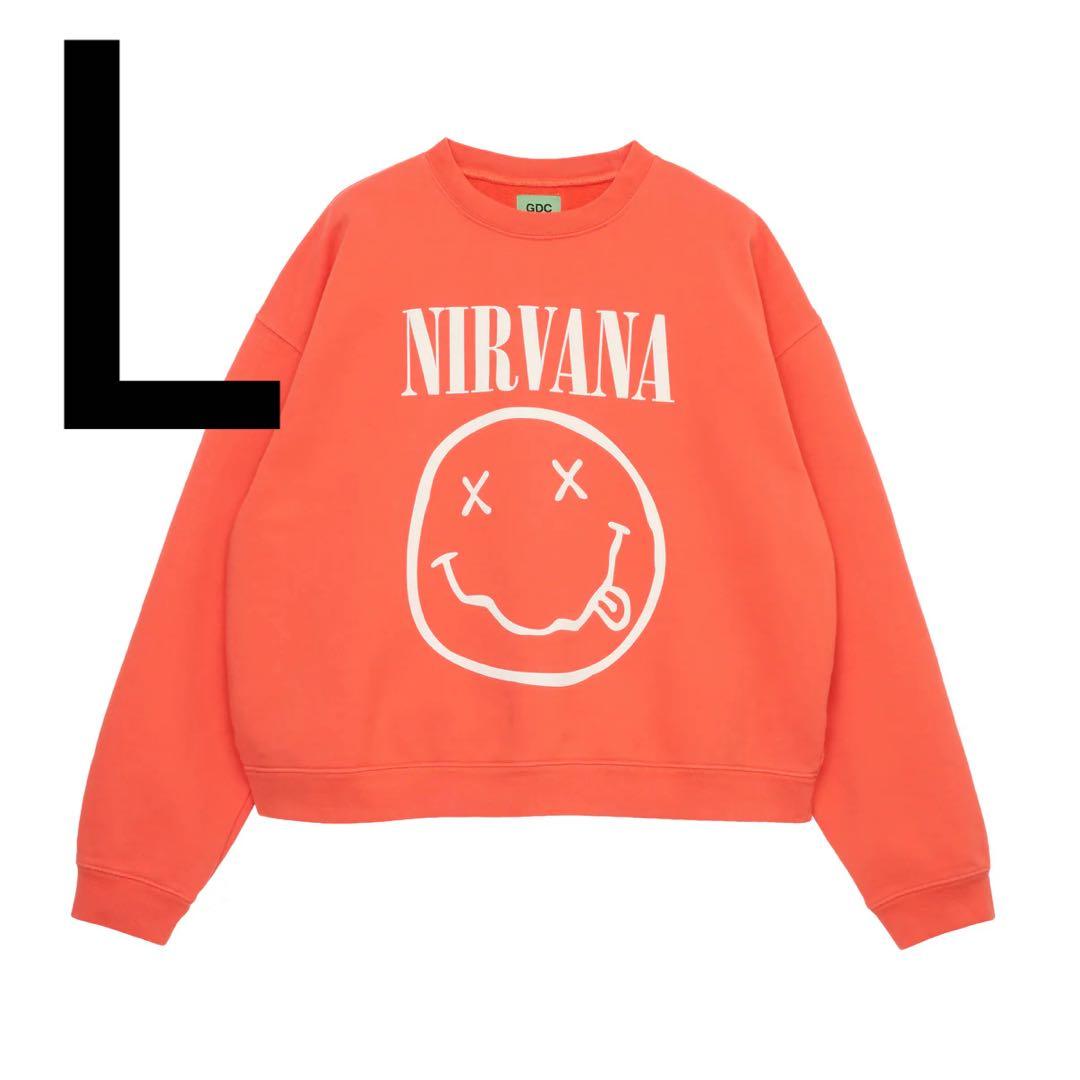 キムタク着 NIRVANA×GDC Collabo Crew Sweat L - メルカリ