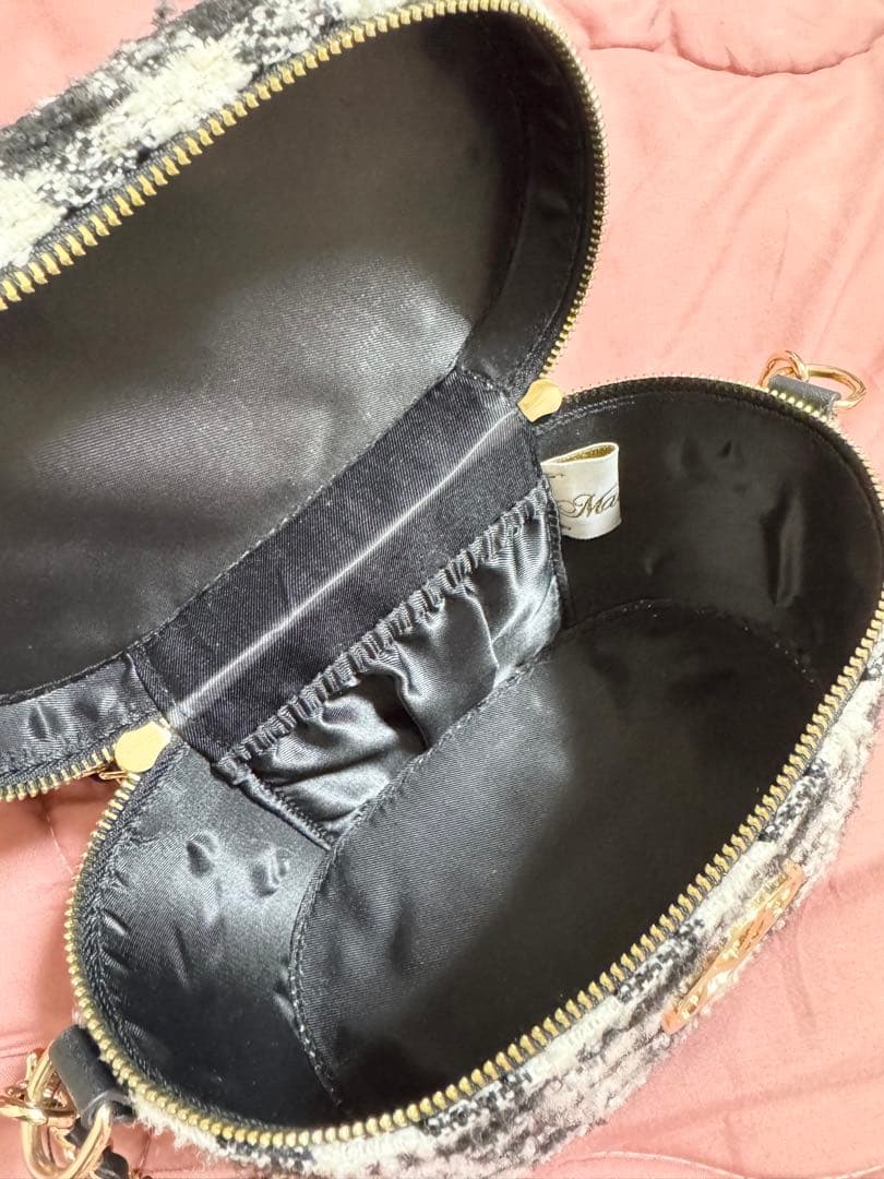 ミシェルマカロン michellMacaron ツイード バニティバッグ - メルカリ