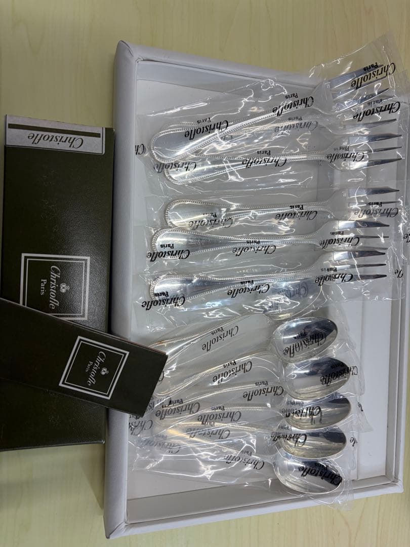 Christofle カトラリーセット 12点　クリストフル　 未使用 銀食器 楽天市場】【ポイント10倍】クリストフル パール 0010 スタンダード