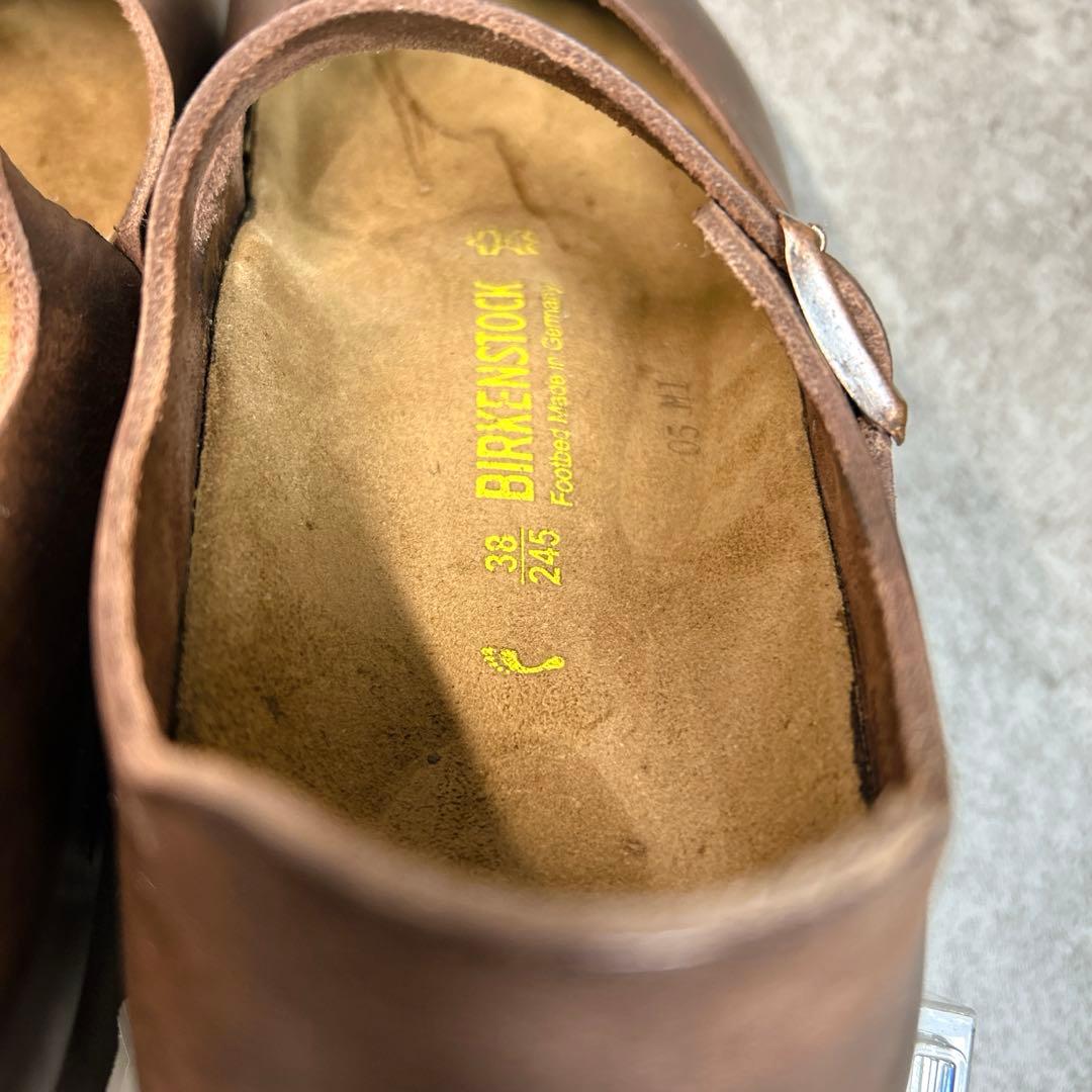 未使用級【ビルケンシュトック】マントバ/MANTOVA/濃茶/廃盤 /ナロー幅
